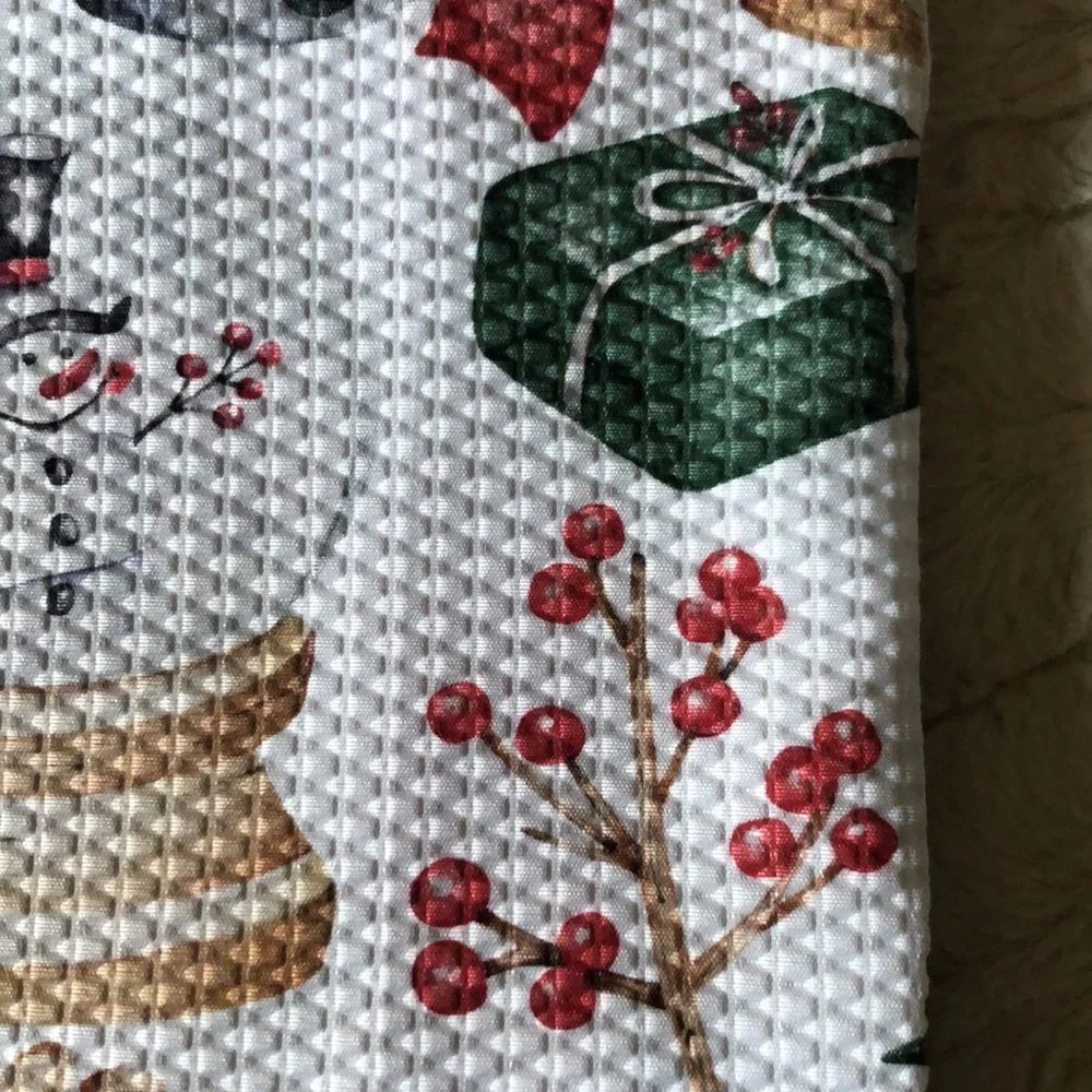 Snowglobe SNOWMAN Water Resistant Fabric Shower Curtain